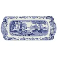 Pimpernel Spode Blue Italian Collection Sandwich Bakke | Serveringsfad | Crudit? og forretterbakke til indend?rs og udend?rs brug | Lavet af mela