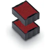 Trodat erstatningsbl?kpuder 6/4921 - pakke med 2 - r?dt bl?k - til The Printy 4921