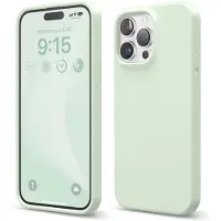Elago kompatibel med iPhone 15 Pro Max Case Liquid Silicone Case Full Body Protective Cover Stockfast Slim Phone Case Anti-Scratch Soft Microfibe