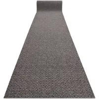 Rugsx Visker skridsikker 100 cm MAGNUS 1951 Zigzag ekstern, intern, gummibelagt - beige 100x180 cm
