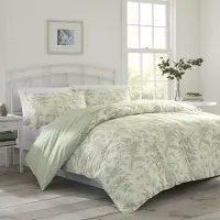 Laura Ashley Home - Queen Dynebetr?k S?t Vendbart bomuldssenget?j med matchende Shams Letv?gts boligindretning til alle ?rstider (Natalie Sage Qu
