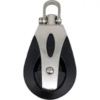 Tlily Stainless Steel Pulley Nylon Sailboat Plain Bearing Sheave Block Marine Rope Runner Boat Accessory