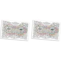 Torribaly 2X Healing Web Poster NaturalRemedies Chart Canvas Print Wall Art Horizontal Poster Print Mental Health Posters