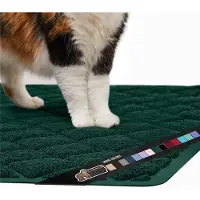 Gorilla Grip Gorilla greb tyk kattekuldfangst Mat 24x17 mindre affaldsf?lder rod fra kassen til renere gulve forbliver p? plads for katte bl?d p? poter let re