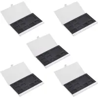Melitt 5X 9 Micro-/ Memory Card Storage Holder Box Protector Metal Cases 8 TF & 1