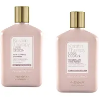 Alfaparf Milano Lisse Design Keratin Shampoo og Conditioner S?t - Sulfatfri - Anti-frizz - Vedligeholder og forbedrer professionel keratinterapib