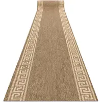 Rugsx Fortovet SISAL FLOORLUX design 20014 coffee / men 200 cm 200x350 cm