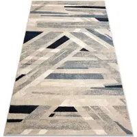 Rugsx Tæppe NAIN Geometrisk 7706/51955 beige / blå 80x150 cm