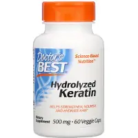 Doctors Best Doktor's Best, Hydrolyseret Keratin, 500 mg, 60 Veggie Caps
