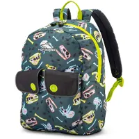 High Sierra H?j Sierra Chiqui Rygs?k rejsetaske med polstret tabletsleeve tilbeh?rslomme og reflekterende stropper Dino Dig/Mercury