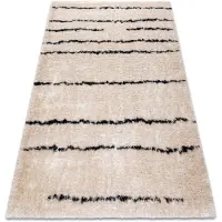 Rugsx Tæppe FLUFFY 2371 shaggy bælter fløde / antracit 140x190 cm