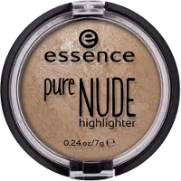 Essence Cosmetics essence Pure Nude Highlighter i 10 Be My Highlight — Naturlig, subtil glød med en bagt satin-finish til kinder, tindinger og brynknoglerne