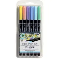 Lyra Aqua Brush Duo Brush -markører - Sæt med 6 vandbaserede børstepenne til kunstnere i alle aldre - Dobbelt tipmarkører til fine detaljer og br