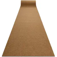 Rugsx Visker skridsikker løbende målere VIGOR ekstern, intern - kokosnød brun 0226 200cm 200x430 cm