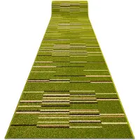 Rugsx Fortovet HEAT-SET FRYZ NELI grønt 100 cm 100x400 cm