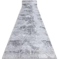 Rugsx Fortovet Strukturelle MEFE 2783 marmor to niveauer af fleece grå 120x540 cm