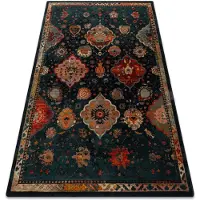 Rugsx Tæppe POLONIA Abrash itämainen, blomster marineblå 170x235 cm