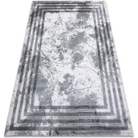 Rugsx Tæppe ACRYL VALS 01553A C53 74 Ramme marmor grå / elfenben 240x340 cm