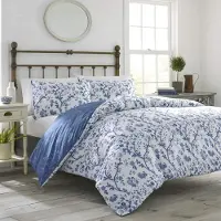 Laura Ashley Home Elise Dynebetrk St King Medium Blue