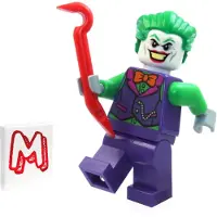 LEGO Super Heroes DC Batman Minifigure - Joker (i Orange Bow Tie) med Crowbar 76119