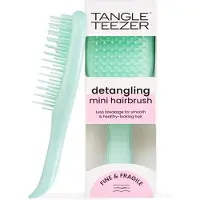 Tangle Teezer Fin og skr?belig Ultimate Detangler-b?rste l?sner og reducerer brud i rejsest?rrelse Mini-h?rb?rste Mint