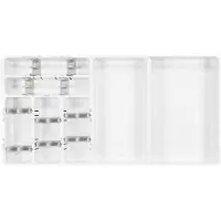 Oxo Organizador de Gaveta Plastik Extendable skuffe Organizer 15.5 i hvidt