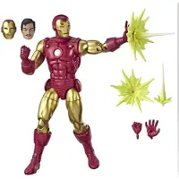 Marvel Comics 80th Anniversary Legends Series 6"-skala Vintage Comic-inspireret Iron Man