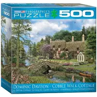 Eurographics Cobble Walk Cottage af Dominic Davidson Puzzle 500-Piece
