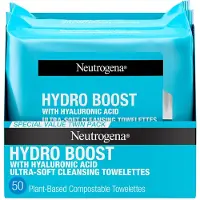 Neutrogena Hydro Boost Ansigtsrensehndklder + Hyaluronsyre Hydrating Makeup Remover Ansigtsservietter Fjern snavs og vandtt makeup Hypoallerge
