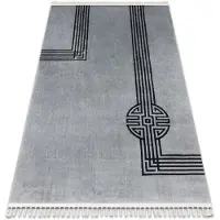 Rugsx Tæppe AMOUR 53116D grå - Geometrisk, linjer moderne, elegant 157x230 cm