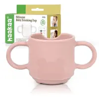 HAAKAA Silicone Toddler Cups BPA Gratis drop-proof tr?ningskopper til baby 6 m?neder+ 5 ounce (r?dme)