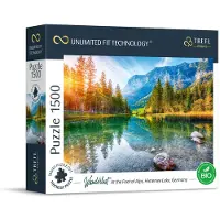 Trefl Wanderlust: Vid foten av Alperna Hintersee Lake Tyskland 1500 stycken Jigsaw Puzzle Prime 33 " x23 " Tjocka kartongberg kreativa underhål