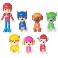Paw Patrol : Rescue Wheels Legetjsfigurer Gavepakke med 7 samleobjekter Action Figurer Brnelegetj til drenge og piger fra 3 r og opefter