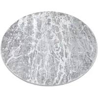 Rugsx Tæppe MEFE moderne Hjul 6182 Konkret - Strukturelle, to niveauer af fleece grå cirkel 160 cm