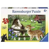 Ravensburger New Neighbours 60 brikker puslespil til b?rn - hver brik er unik brikker passer perfekt sammen