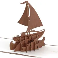 Hallmark Signature Paper Wonder Wood Pop Up Fathers Day Card (Sailboat)
