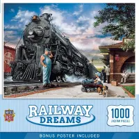 Masterpieces - 1000 stykker puslespil Puzzle Railway Dreams sjov for voksne familieb?rn Matte finish 19.25 " X 26.75 "