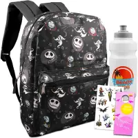 Disney Nightmare Before Christmas Backpack For Kids - Bundle With 16 Nightmare Before Christmas Backpack Water Bottle Stickers More | Mareridt f?