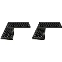 Melitt 4 Pieces Thick Cushioned Kitchen Floor Mats Set Heavy Duty Comfort Standing Mats Waterproof Kitchen Runner Mats