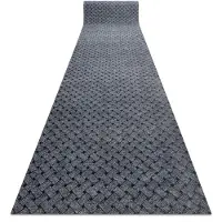 Rugsx Visker skridsikker 100 cm VECTRA 902 ekstern, intern, gummibelagt - lyse grå 100x500 cm