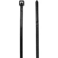 Panduit Cable Tie, 3.9L (99mm), Miniature, Weather Resistant, Black, 1000pc, Nylon, Sort, 99 mm