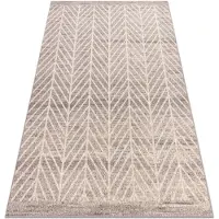Rugsx Gulvtæppe ANGEL 1188 / 52033 Chevron, sildebens beige / grå 120x170 cm