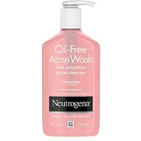 Neutrogena Oliefri Salicylsyre Pink Grapefrugt Pore Cleansing Acne Wash og Ansigtsrens med Vitamin C 9.1 fl. oz