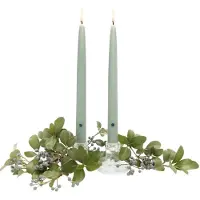 Colonial Candle Bayberry-duftende taperlys – hånddyppede, drypfri, 2-pak