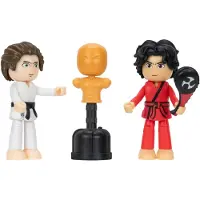 DEVSeries Cobra Kai: Diaz vs Keene Game Pack två 2,75-tums actionfigurer med tre tillbehör och exklusiv virtuell artikelkod