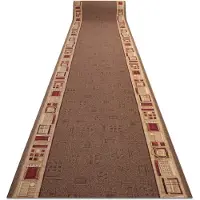 Rugsx Gummibelægning JENA brun 100cm 100x990 cm