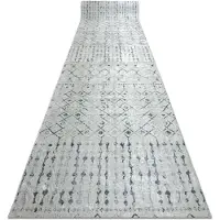 Rugsx Gummibelægning LOTUS OASIS 43570 Boho beige VASKBAR 60cm 60x530 cm
