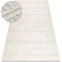 Rugsx Tæppe JERSEY 19241 fløde - Romber, geometrisk strukturell, loop BOHO 80x150 cm