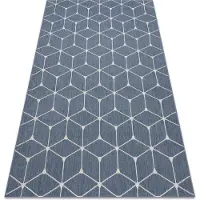 Rugsx Sisaltæppe SISAL FLAT 48721/591 KABLER 3D blå 80x150 cm