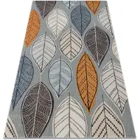 Rugsx Moderne tæppe MUNDO E0641 blade udendørs blå / beige 120x170 cm